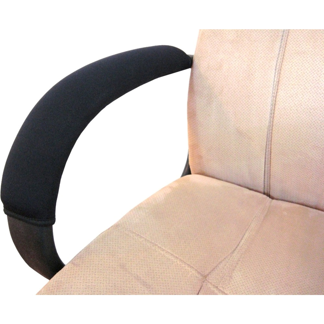 Soft Chair Arm Pad Covers Stretch Over Armrests 9 to 10.5 Long. Restore, Protect, and Cushion Chair Armrests. Complete Set of 2. Simple Installation
