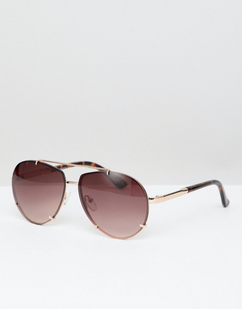 Angled Aviator Sunglasses