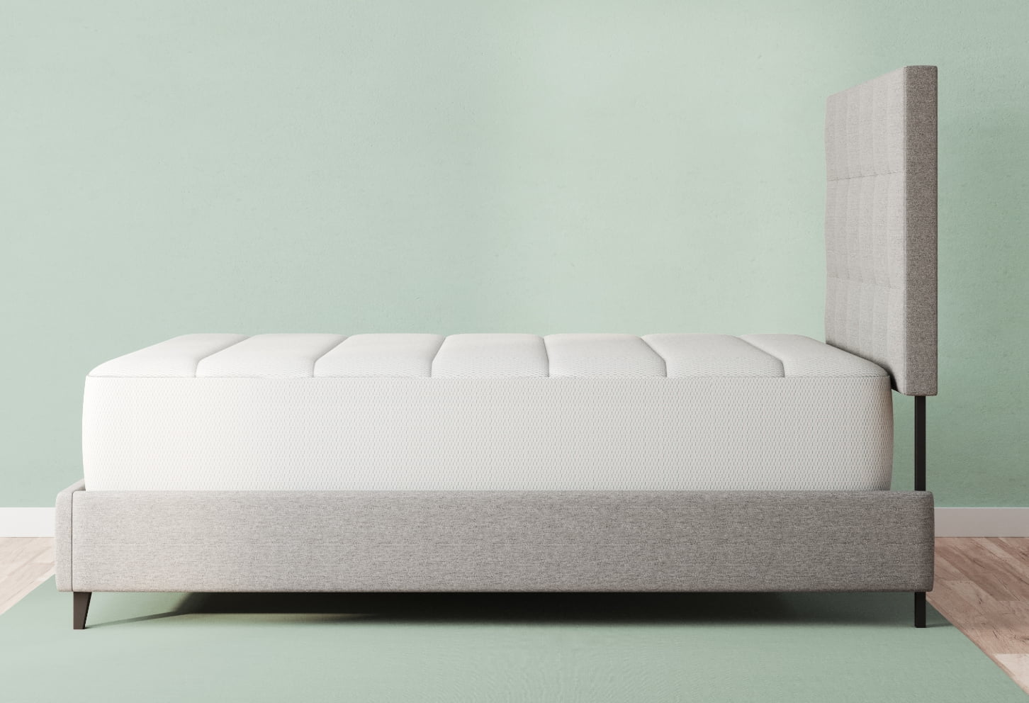 Vaya mattress lifestyle side corner view