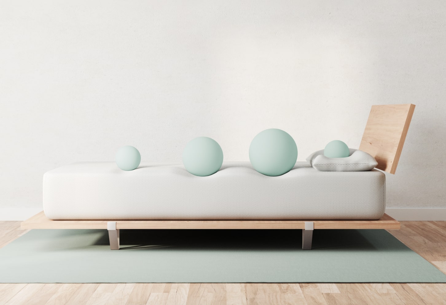 Vaya mattress lifestyle side corner view