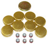 Brass Freeze Plug Set - 1990 GMC K3500 7.4L Engine Parts # FPS3194ZE60