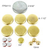 Brass Freeze Plug Set - 1989 Ford E-250 Econoline 5.0L Engine Parts # FPS4113ZE46