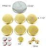 Brass Freeze Plug Set - 1990 Ford E-250 Econoline 5.0L Engine Parts # FPS4113ZE47