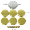 Brass Freeze Plug Set - 1998 Ford Expedition 5.4L Engine Parts # FPS4160ZE101