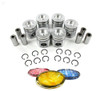 Piston Set with Rings - 2001 Dodge Ram 3500 5.9L Engine Parts # PRK1165ZE17