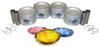 Piston Set with Rings - 1990 Chrysler Daytona 2.5L Engine Parts # PRK147ZE3