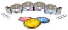 Piston Set with Rings - 2007 Honda Element 2.4L Engine Parts # PRK228ZE25