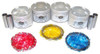 Piston Set with Rings - 1991 Honda CRX 1.5L Engine Parts # PRK290ZE37