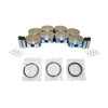 Piston Set with Rings - 2004 Cadillac Escalade 6.0L Engine Parts # PRK3163ZE15