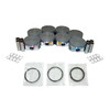 Piston Set with Rings - 2007 GMC Sierra 1500 Classic 4.8L Engine Parts # PRK3168ZE183