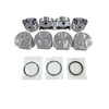 Piston Set with Rings - 2012 GMC Acadia 3.6L Engine Parts # PRK3212ZE69