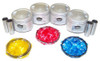 Piston Set with Rings - 1990 Ford Festiva 1.3L Engine Parts # PRK415ZE13