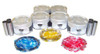 Piston Set with Rings - 1997 Ford Probe 2.5L Engine Parts # PRK455ZE9