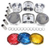 Piston Set with Rings - 2004 Nissan Xterra 3.3L Engine Parts # PRK634ZE55