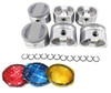 Piston Set with Rings - 2004 Nissan Xterra 3.3L Engine Parts # PRK655ZE13