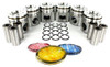Piston Set with Rings for 2003 Dodge Ram 3500 5.9L|Engine Parts Only|PRK1166XP5