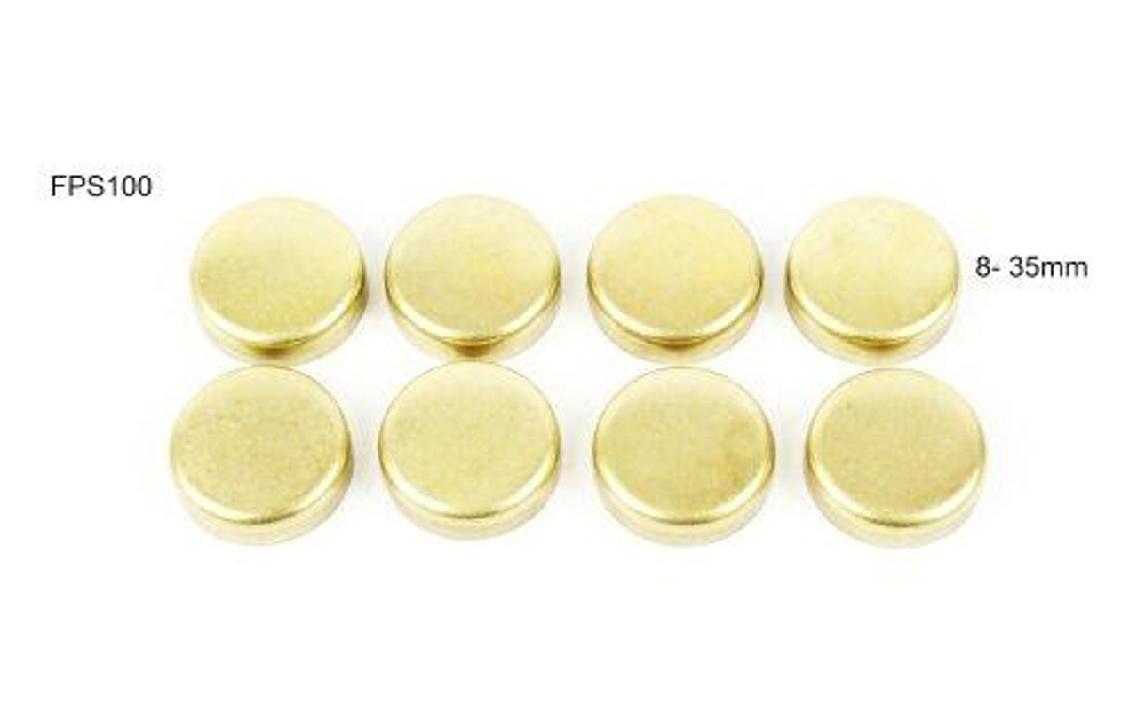 Brass Freeze Plug Set Part # FPS100.P