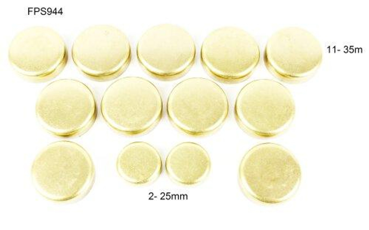 Brass Freeze Plug Set Part # FPS944.P