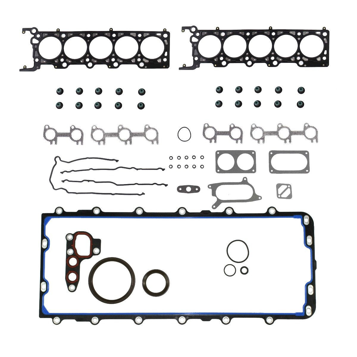 Full Gasket Set - 1999 Ford E-450 Econoline Super Duty 6.8L Engine Parts # FGK41831ZE9