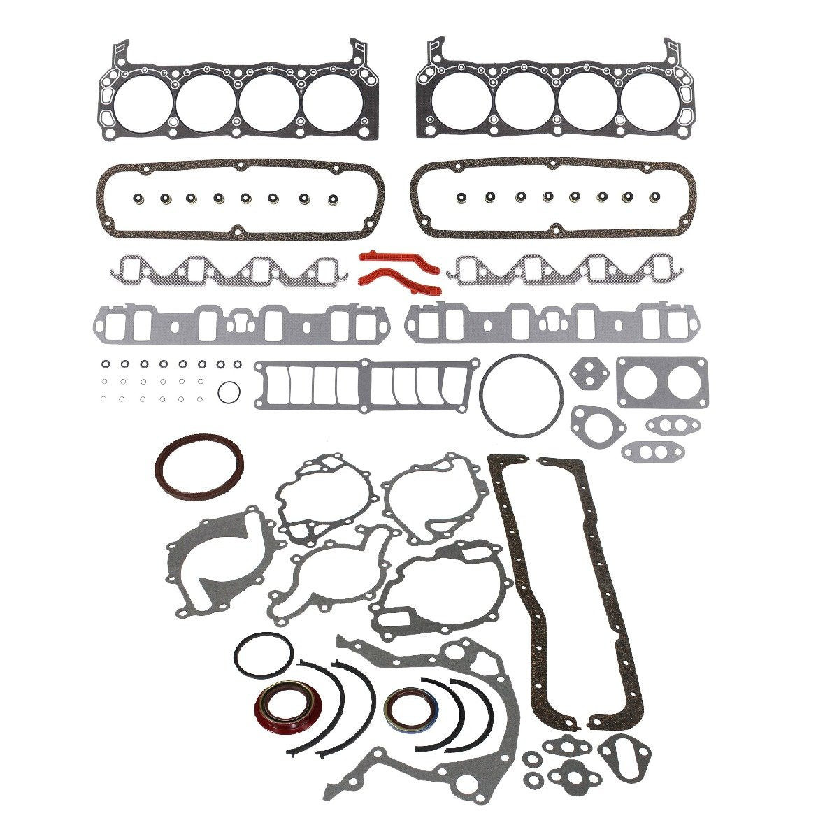 Full Gasket Set - 1989 Ford E-150 Econoline 5.0L Engine Parts # FGK4201ZE9