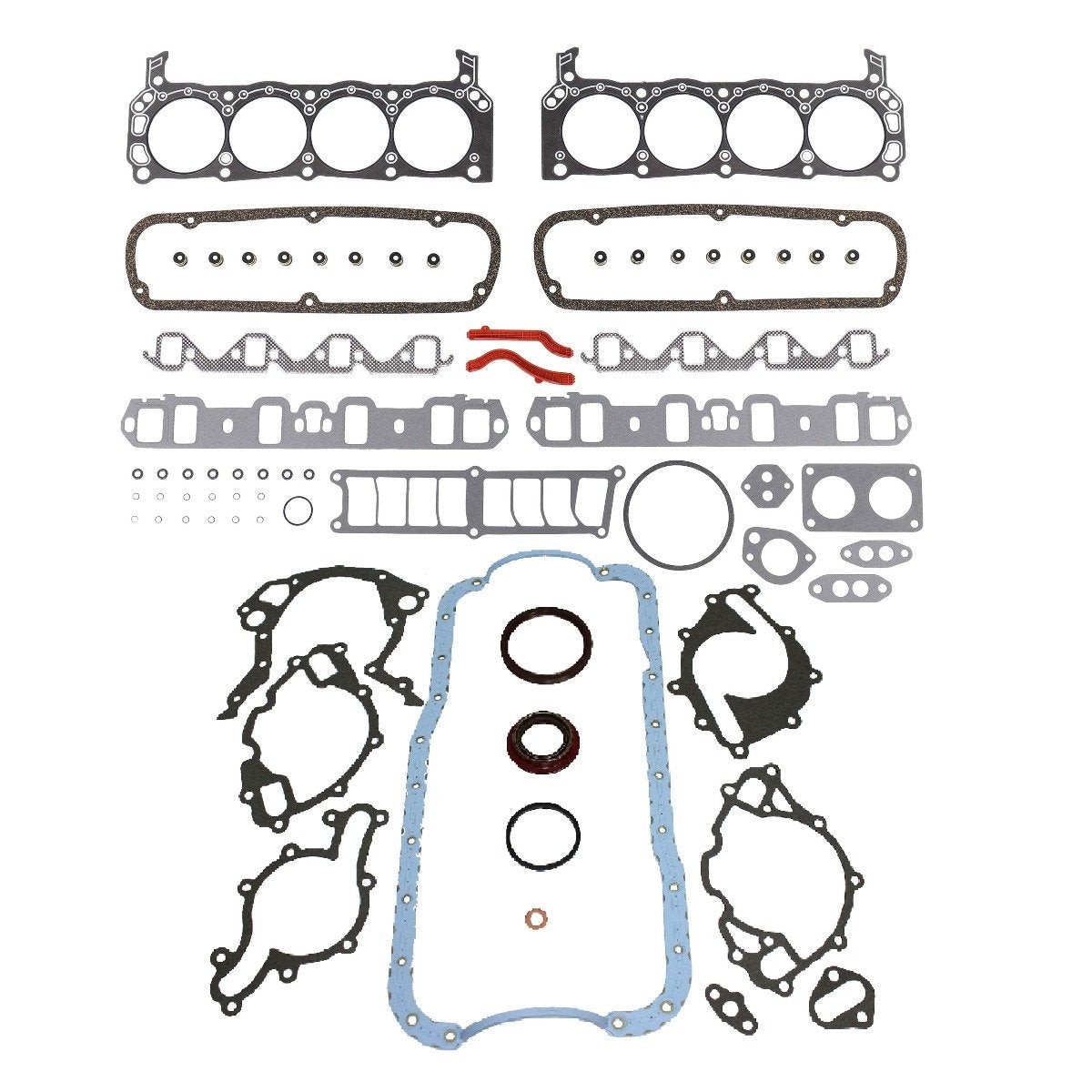 Full Gasket Set - 1988 Ford E-150 Econoline 5.0L Engine Parts # FGK42011ZE8