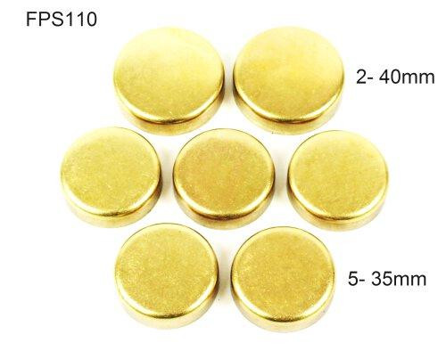 Brass Freeze Plug Set - 2004 Mitsubishi Lancer 2.0L Engine Parts # FPS110ZE11