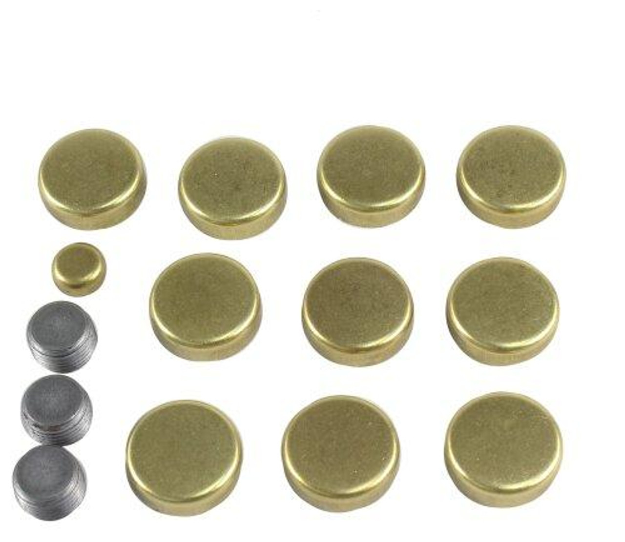 Brass Freeze Plug Set - 2002 Jeep Grand Cherokee 4.7L Engine Parts # FPS1100ZE41