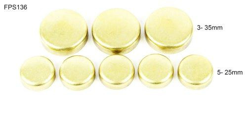 Brass Freeze Plug Set - 2000 Hyundai Sonata 2.5L Engine Parts # FPS136ZE8