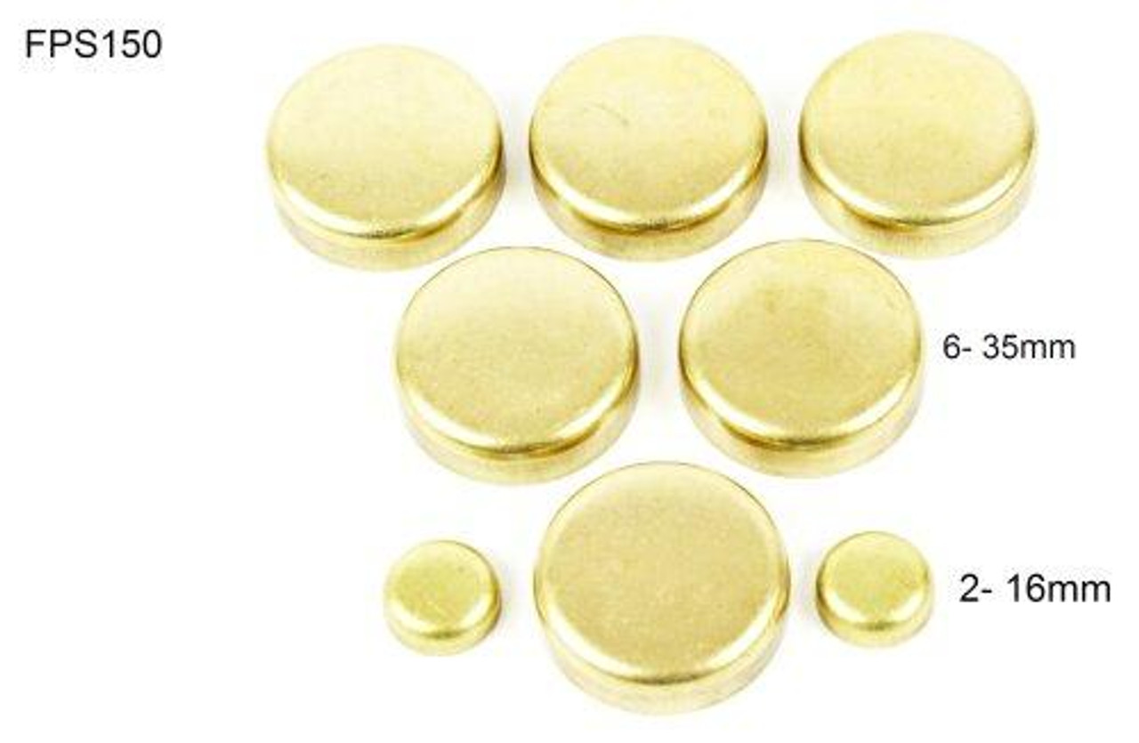 Brass Freeze Plug Set - 1997 Chrysler Cirrus 2.4L Engine Parts # FPS150ZE4
