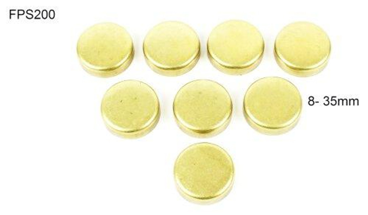 Brass Freeze Plug Set - 1985 Honda Accord 1.8L Engine Parts # FPS200ZE1
