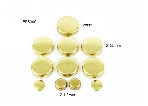 Brass Freeze Plug Set - 1989 Isuzu Impulse 2.3L Engine Parts # FPS300ZE12