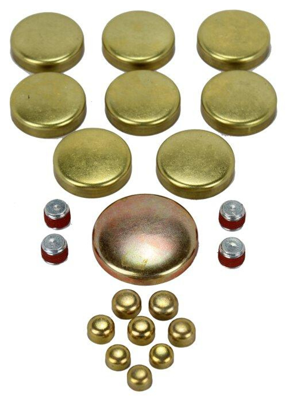 Brass Freeze Plug Set - 1986 Chevrolet Corvette 5.7L Engine Parts # FPS3101ZE156