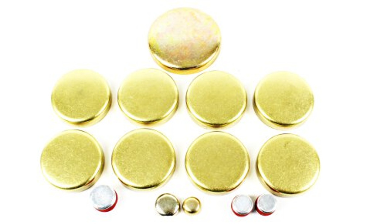 Brass Freeze Plug Set - 1987 Chevrolet G10 4.3L Engine Parts # FPS3125ZE76 Brass Freeze Plug Set - 1987 Chevrolet G10 4.3L Engine Parts # FPS3125ZE76