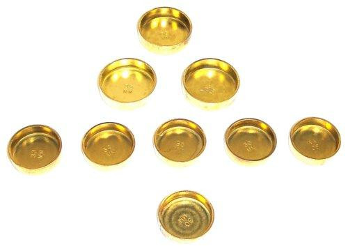 Brass Freeze Plug Set - 1992 Ford Escort 1.8L Engine Parts # FPS400ZE2