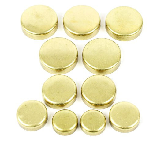 Brass Freeze Plug Set - 1990 Mazda MX-6 2.2L Engine Parts # FPS408ZE41