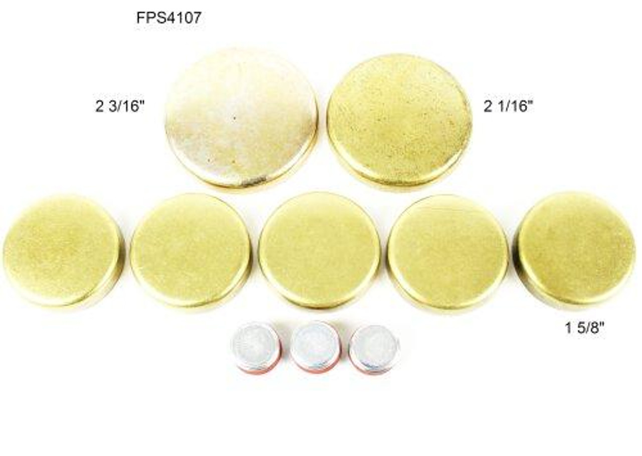 Brass Freeze Plug Set - 1992 Ford E-350 Econoline 4.9L Engine Parts # FPS4107ZE64