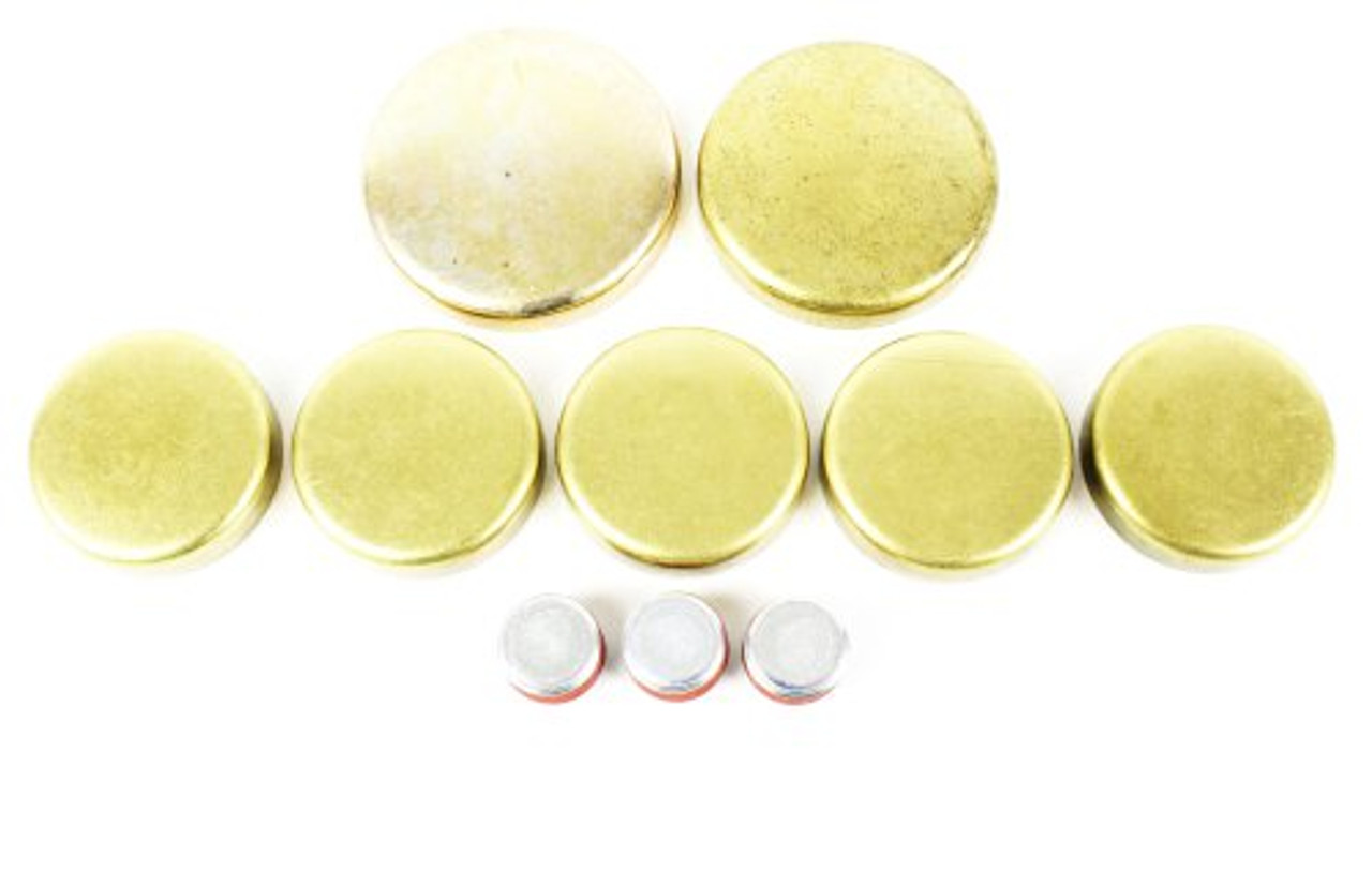 Brass Freeze Plug Set - 1986 Ford F-350 4.9L Engine Parts # FPS4107ZE92