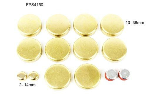 Brass Freeze Plug Set - 2005 Ford E-250 4.6L Engine Parts # FPS4150ZE50