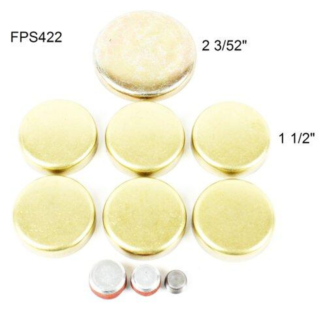 Brass Freeze Plug Set - 2005 Ford Ranger 4.0L Engine Parts # FPS422ZE60