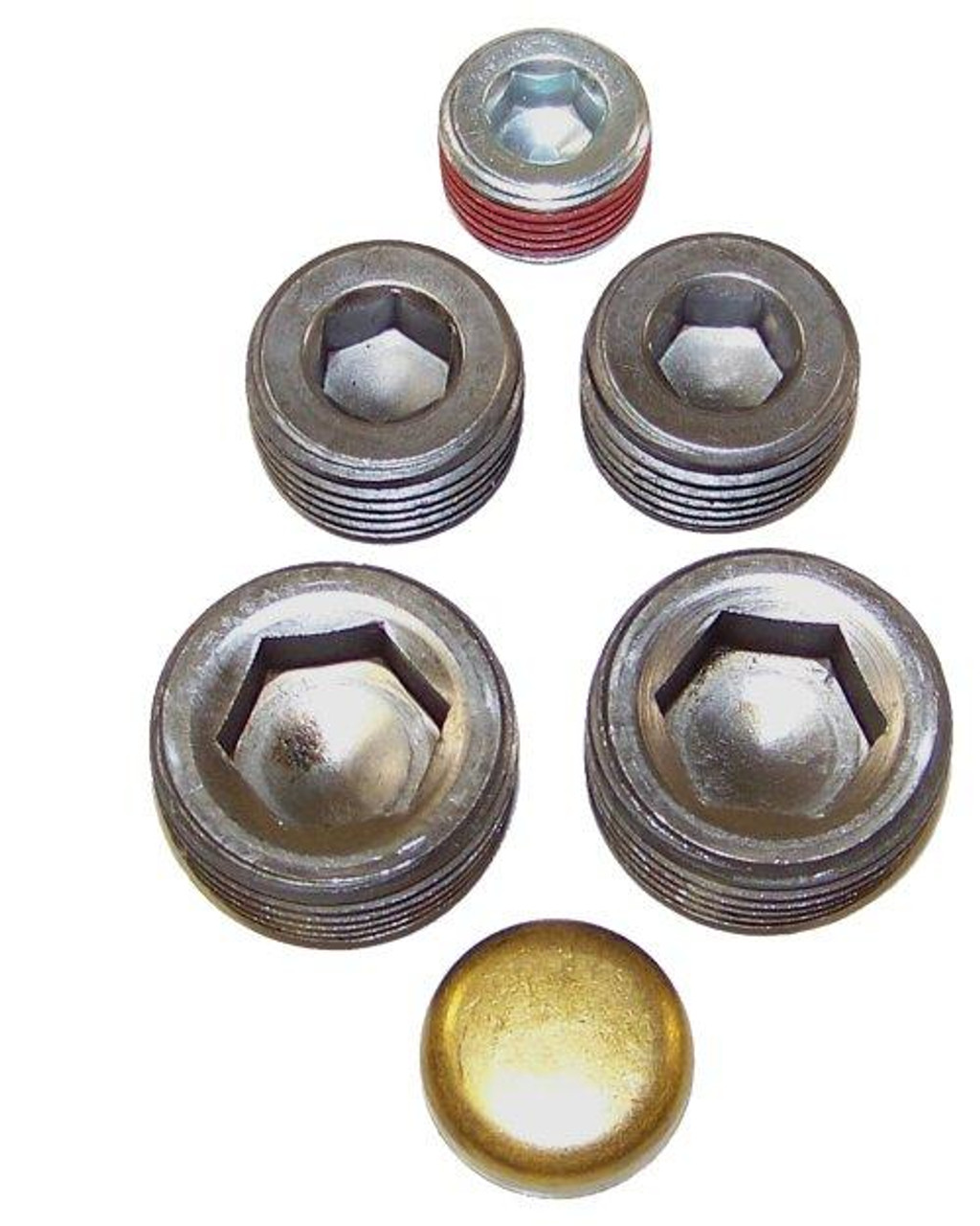 Brass Freeze Plug Set - 1998 Ford Contour 2.5L Engine Parts # FPS458ZE4