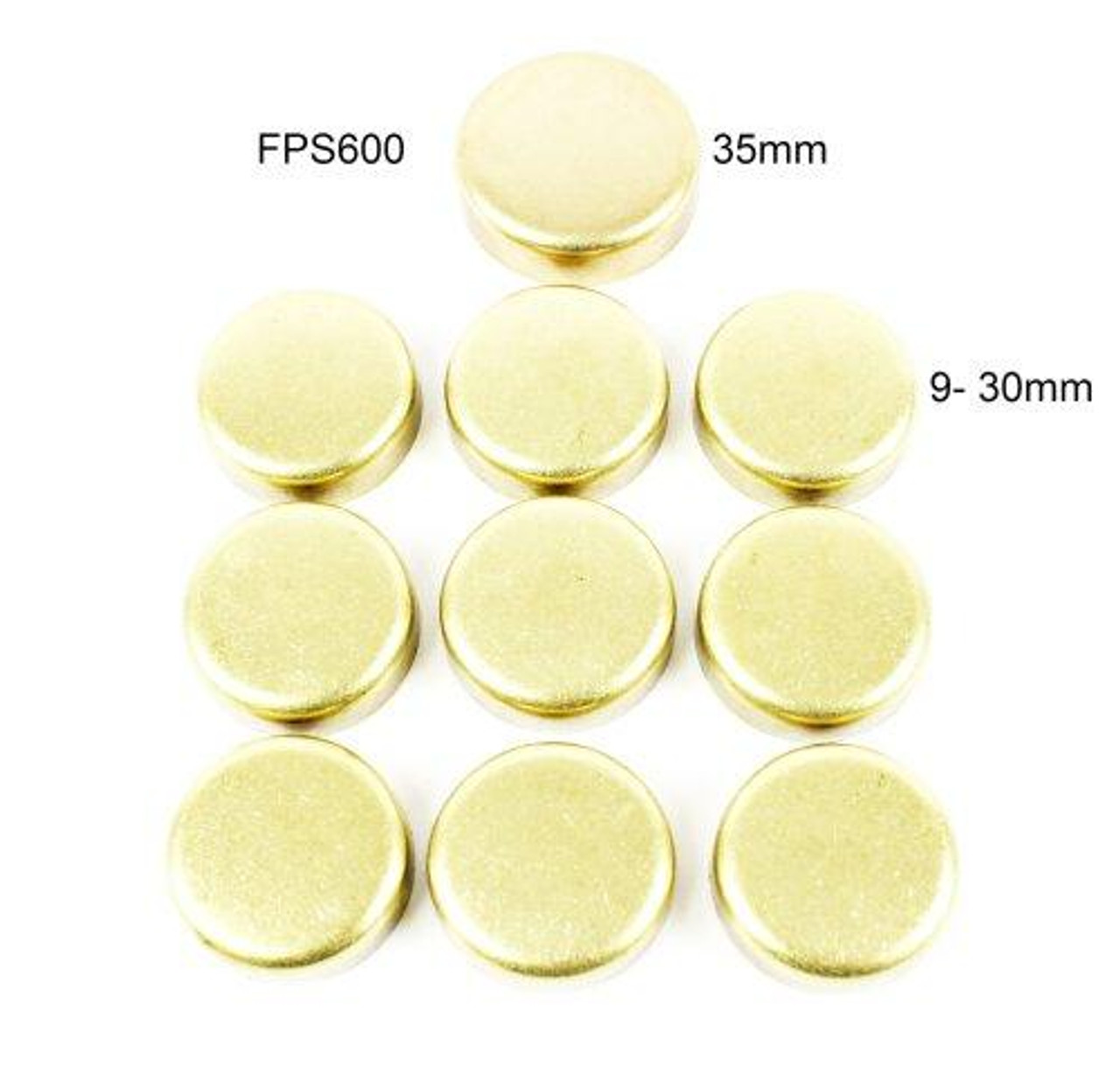 Brass Freeze Plug Set - 1987 Nissan Sentra 1.6L Engine Parts # FPS600ZE7