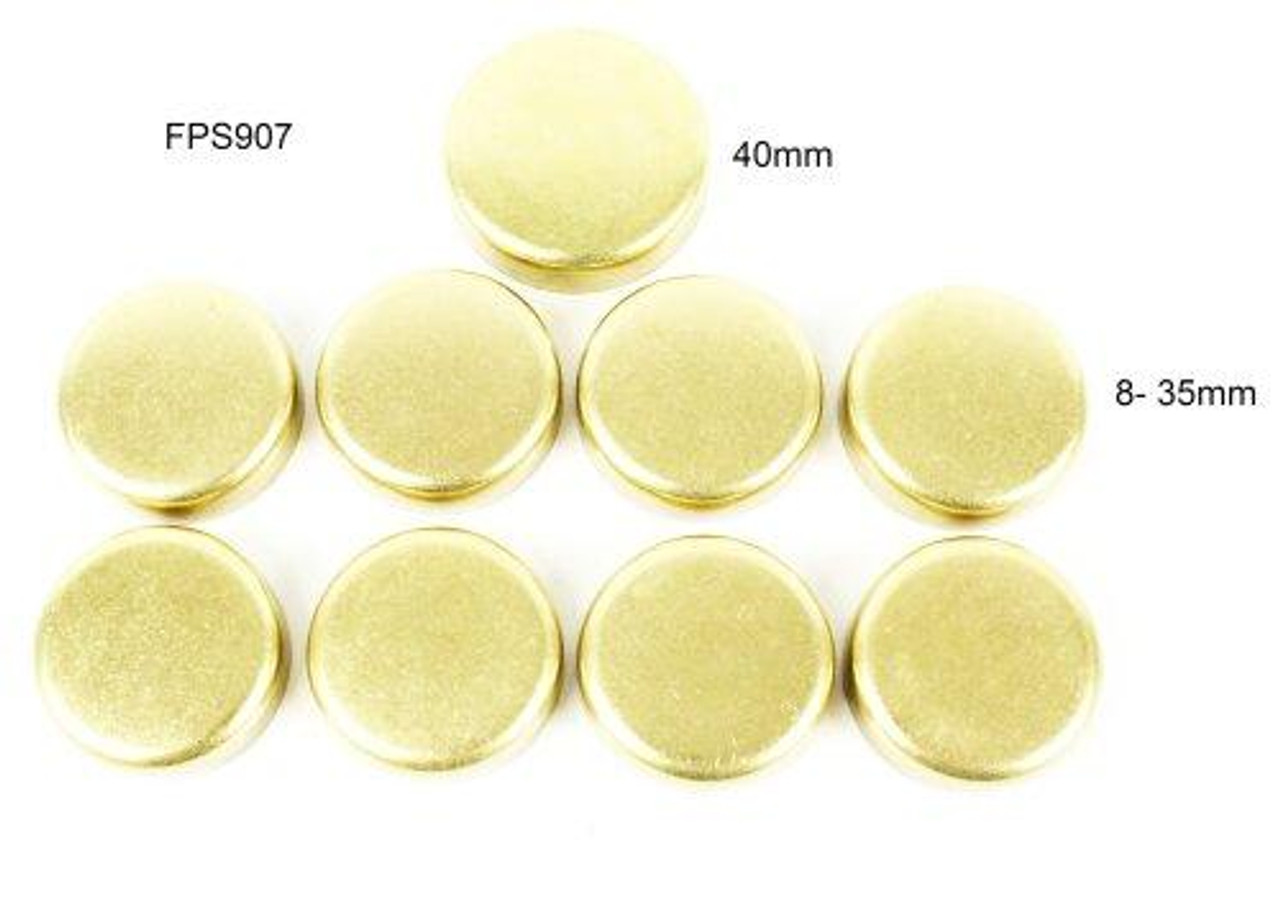 Brass Freeze Plug Set - 1992 Toyota Celica 2.2L Engine Parts # FPS907ZE31