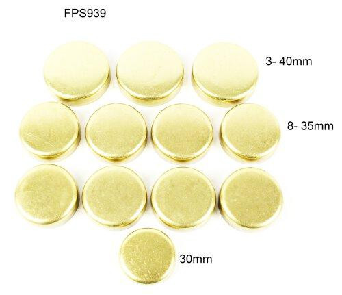 Brass Freeze Plug Set - 2005 Toyota Tacoma 2.7L Engine Parts # FPS939ZE22