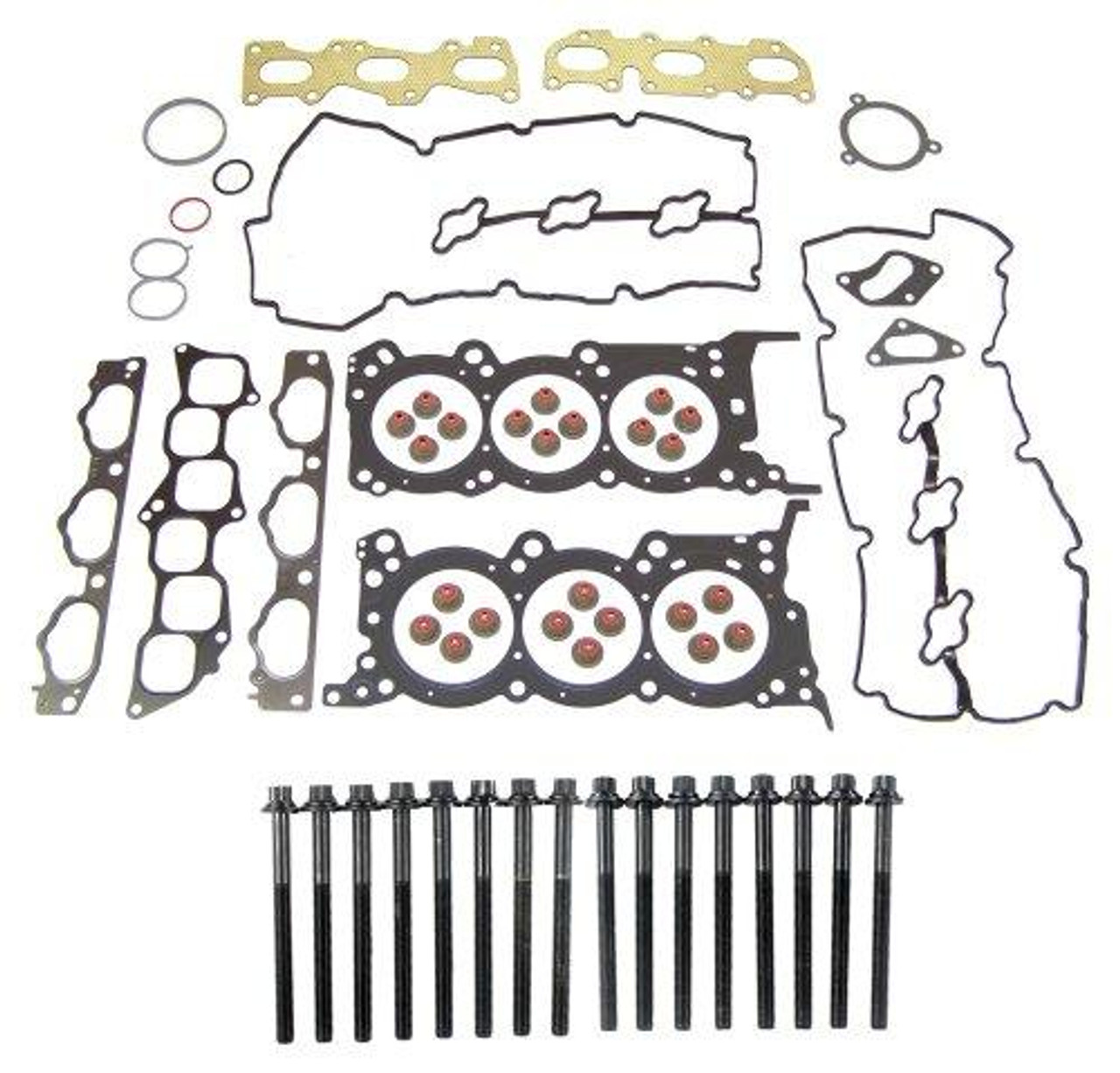 Head Gasket Set with Head Bolt Kit - 2007 Kia Sedona 3.8L Engine Parts # HGB183ZE7