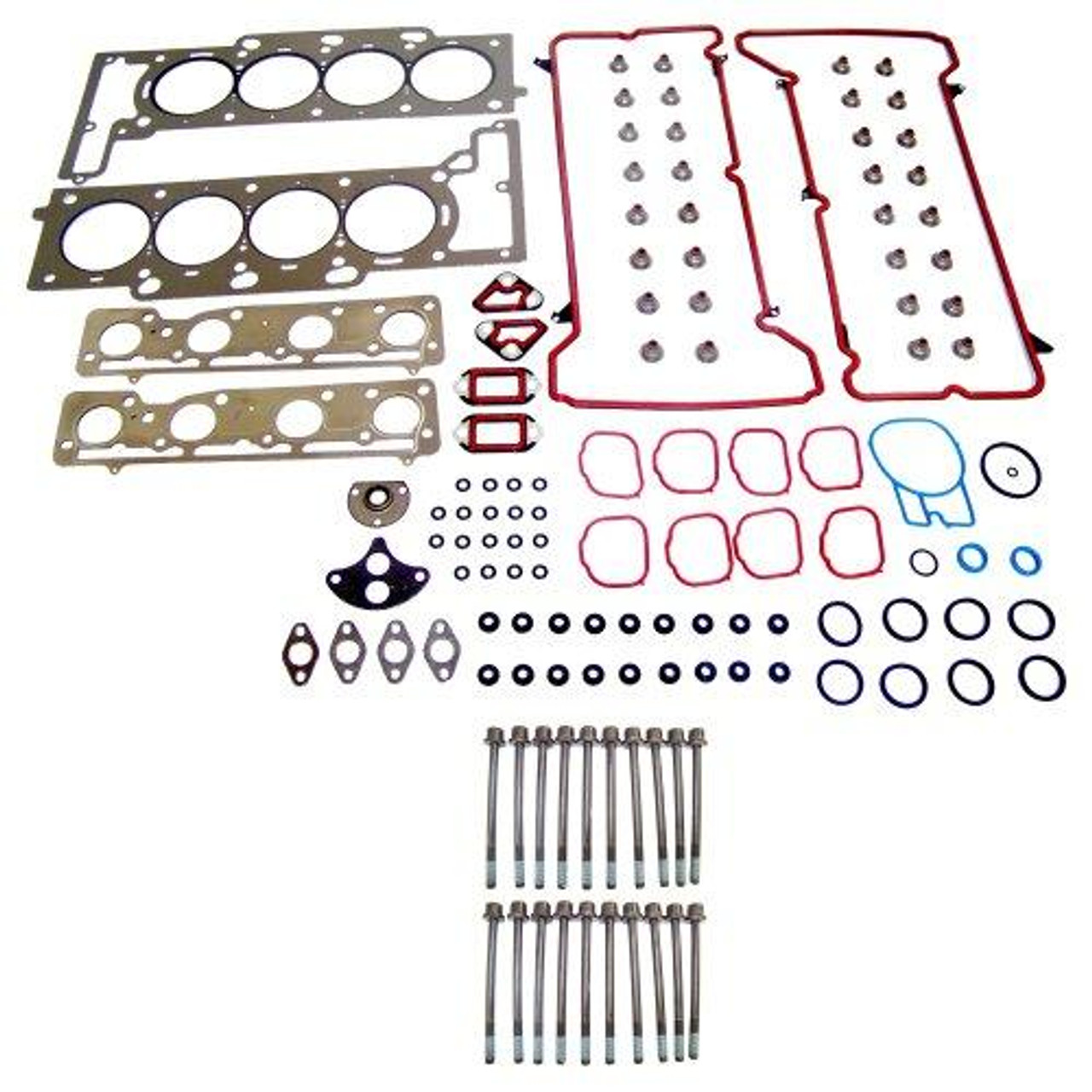 Head Gasket Set with Head Bolt Kit - 2000 Cadillac DeVille 4.6L Engine Parts # HGB3162ZE1