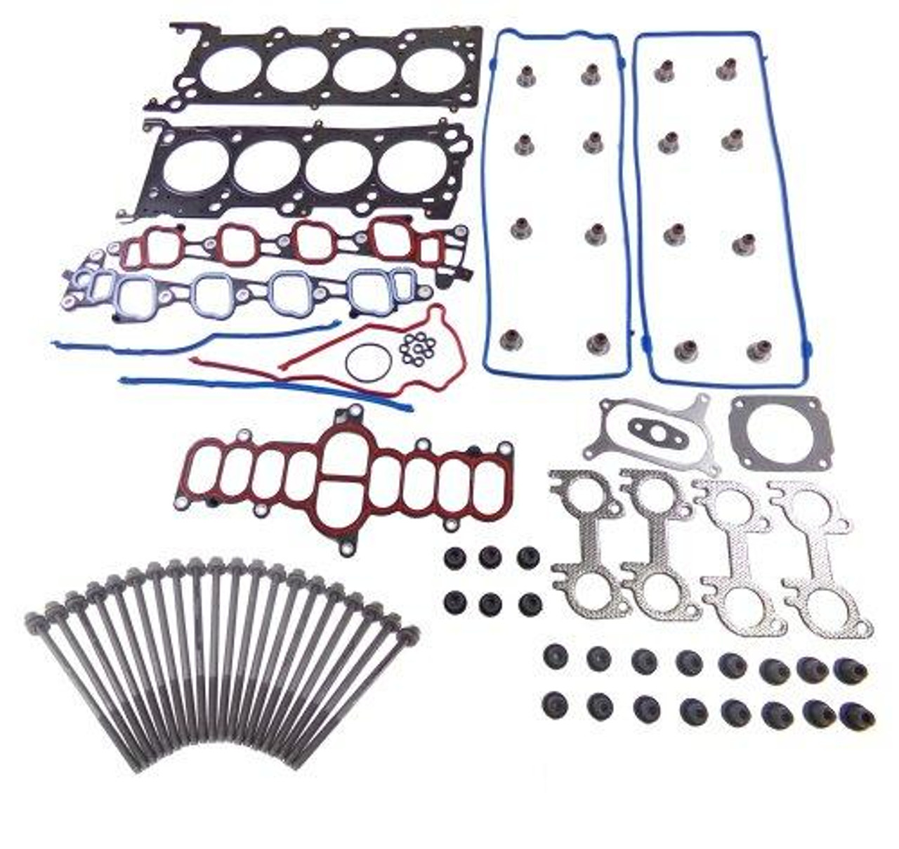 Head Gasket Set with Head Bolt Kit - 2000 Ford E-150 Econoline Club Wagon 4.6L Engine Parts # HGB4168ZE1