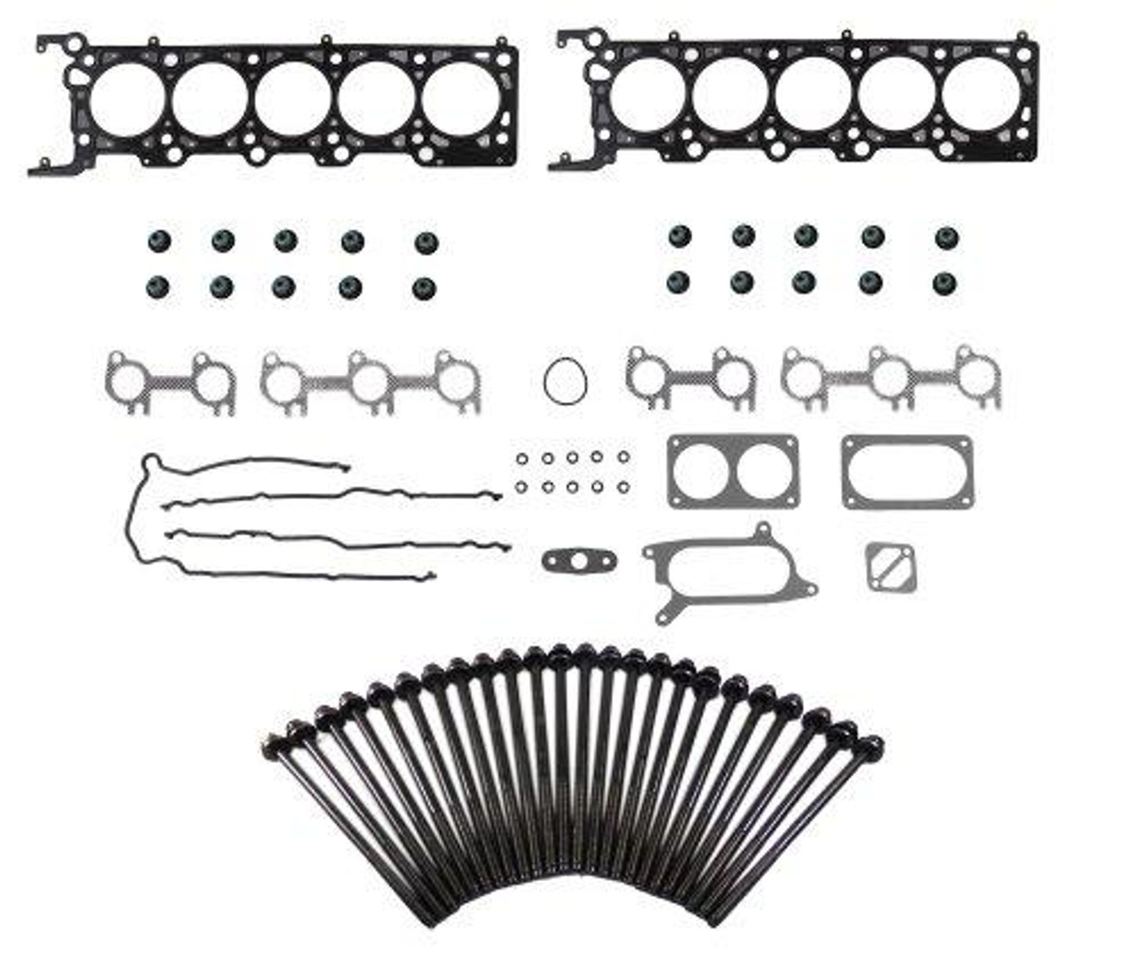 Head Gasket Set with Head Bolt Kit - 2002 Ford F-250 Super Duty 6.8L Engine Parts # HGB4183ZE27