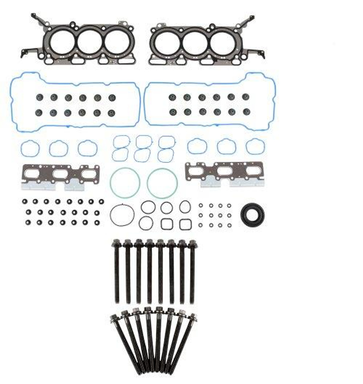 Head Gasket Set with Head Bolt Kit - 2009 Ford Taurus X 3.5L Engine Parts # HGB4198ZE6