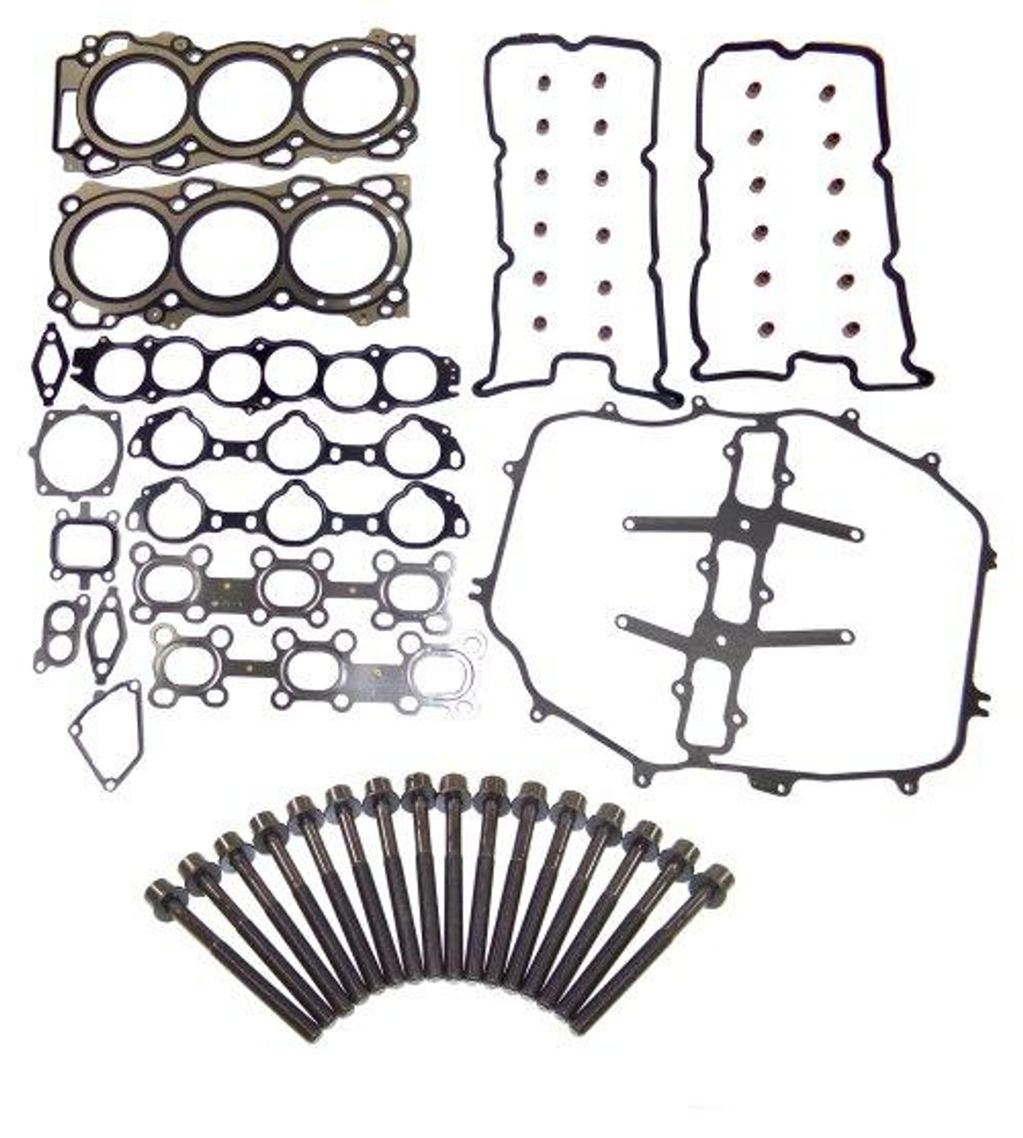 Head Gasket Set with Head Bolt Kit - 2003 Nissan 350Z 3.5L Engine Parts # HGB646ZE15