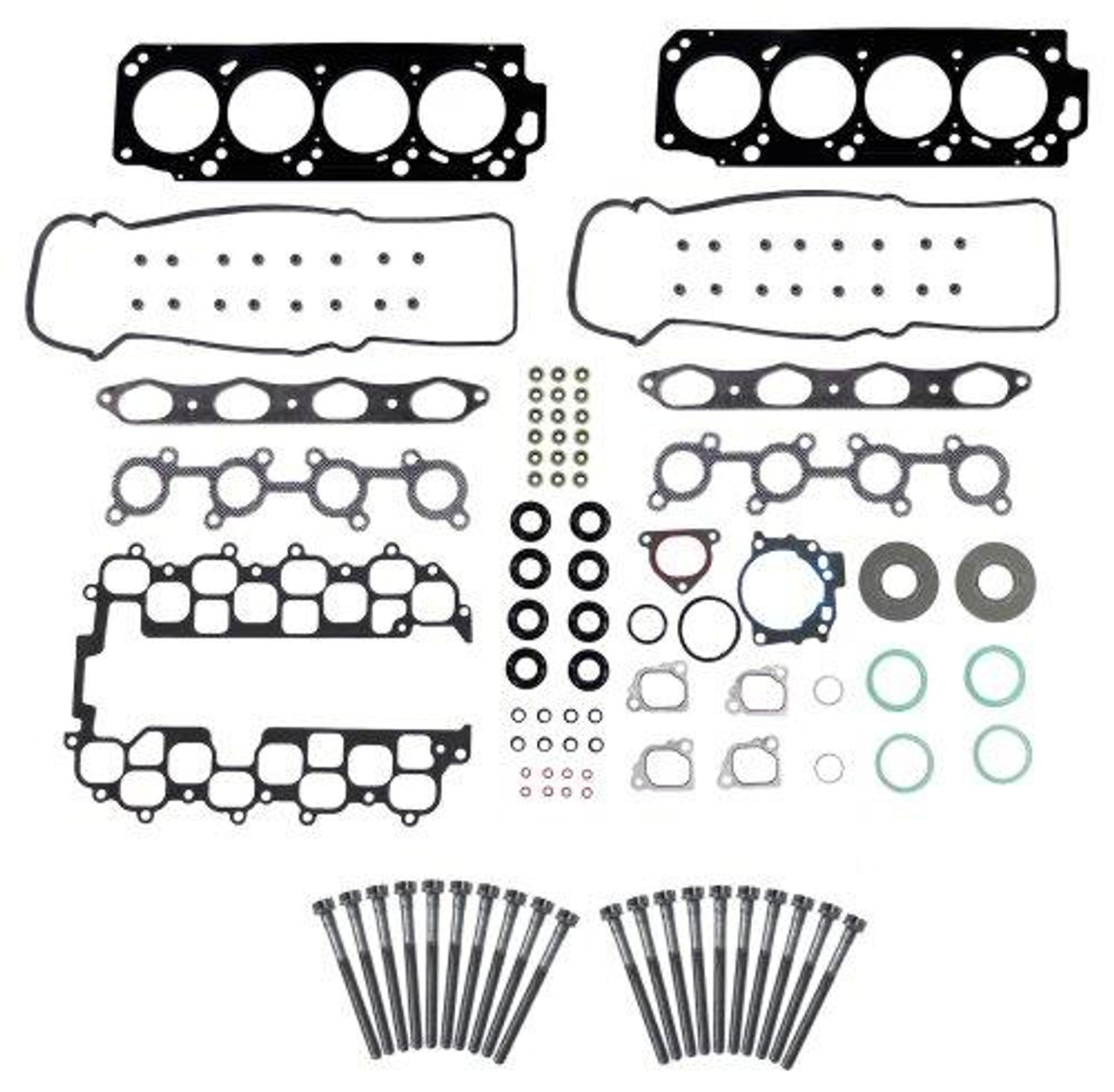 Head Gasket Set with Head Bolt Kit - 1999 Toyota Land Cruiser 4.7L Engine Parts # HGB972ZE13